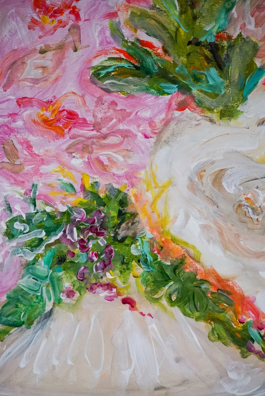 Due anime, una fioritura (Two Souls, one Flowering). 60x70 cm