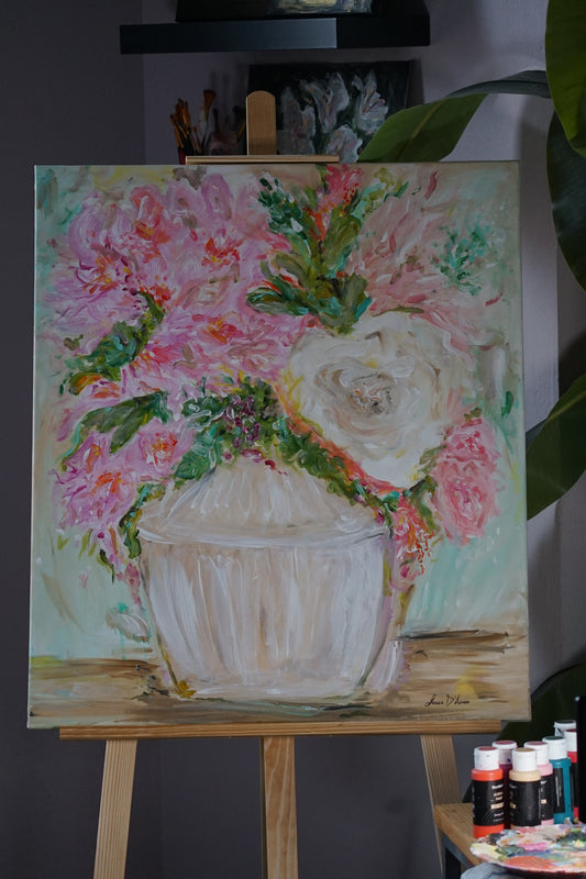 two Souls, one Flowering (60x70 cm)